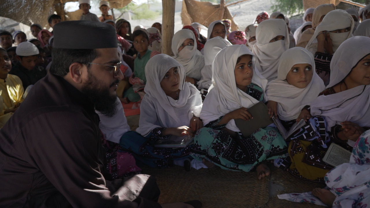 Child at water source