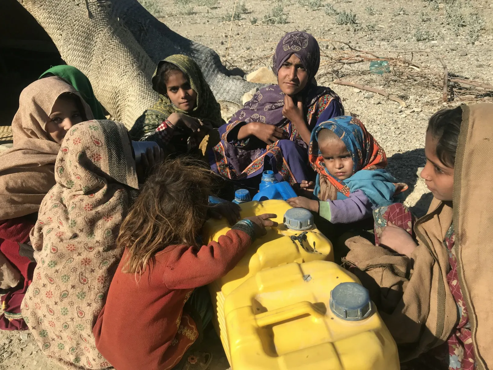 Child at water source